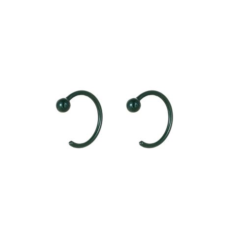 Minimalist C-Shaped Body Piercing Jewelry Ceramic Acrylic Stainless Steel Nose Ring Lip Stud Ear Cartilage Hoop Unisex Fashion Accessories