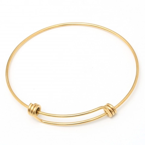 Minimalista 316L Acciaio Inossidabile Bracciale a Filo Regolabile Aperto Bobina Bracciali Oro Argento Oro Rosa Moda Gioielli per Donna