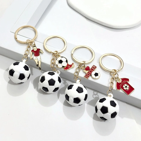3D Fußball Schlüsselanhänger Für Damen Herren Weich-PVC Fußballschuh Trikot Sportler Anhänger Sport Souvenir Taschenanhänger Geschenk