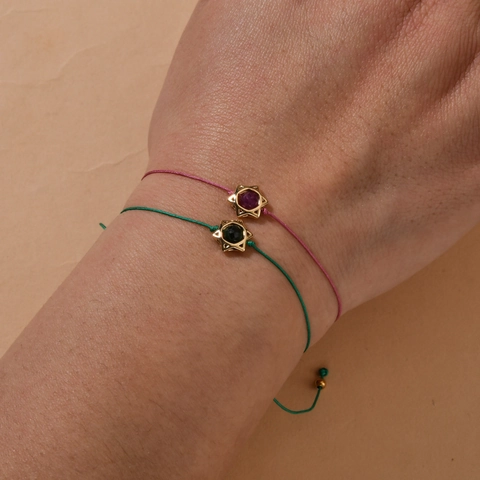 Boho Geflochtenes Seilarmband Mit Davidsstern Hexagramm Anhänger Verstellbar Wunschkarte Schmuck Geschenk Für Damen Freunde