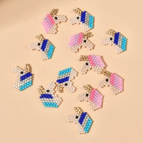 Handmade Hand-Woven Miyuki Glass Beads Unicorn Pattern Charms For DIY Jewelry Making Accessories Bohemian Cute Jewelry Findings