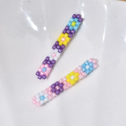 Perline di Vetro Giapponesi Tessute a Mano Fiore Margherita Ciliegio Accessori per Creazione Gioielli DIY Braccialetto