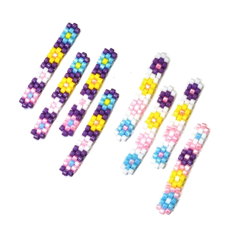 Perline di Vetro Giapponesi Tessute a Mano Fiore Margherita Ciliegio Accessori per Creazione Gioielli DIY Braccialetto