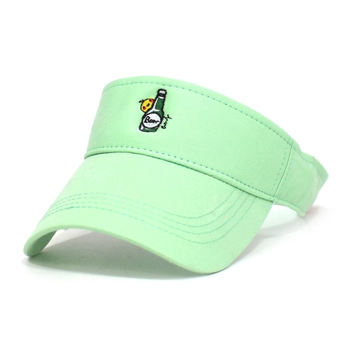 Visera de Algodón Unisex Verano Deportes al Aire Libre Gorra Ajustable Con Patrón de Dibujos Animados Bordado Protección Solar