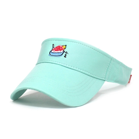 Visera de Algodón Unisex Verano Deportes al Aire Libre Gorra Ajustable Con Patrón de Dibujos Animados Bordado Protección Solar