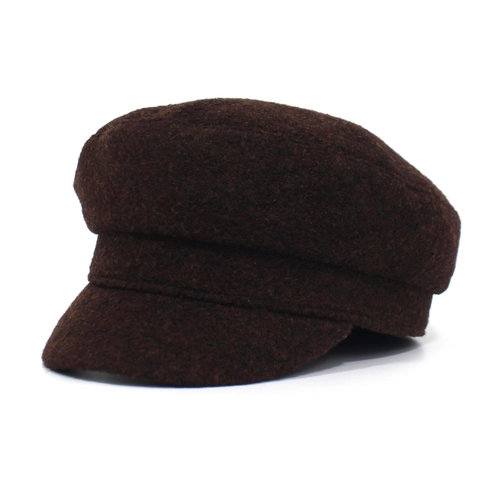 Retro Wool Blend Newsboy Hat For Women Warm Autumn Winter Solid Color Baker Boy Hat Fashion Casual Fiddler Cap Accessories