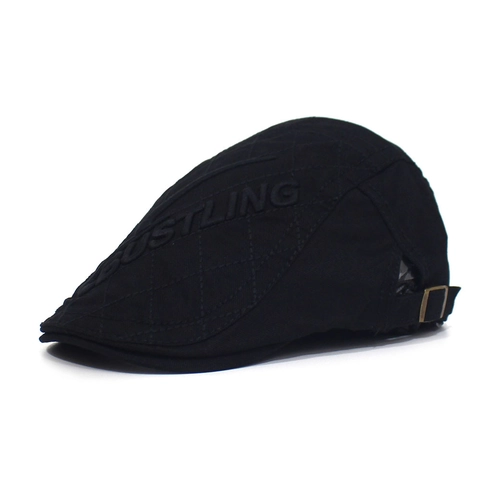 BUSTLING Buchstaben Stickerei Baskenmütze Für Damen Herren Baumwolle Gestepptes Diamant Ivy Cap Vintage Lässig Flat Cap