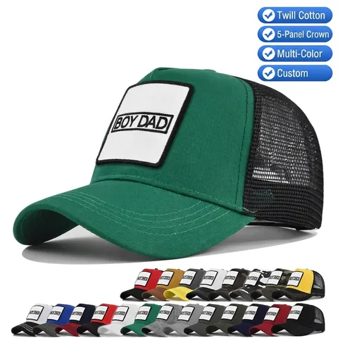 Boy Dad Bestickte Trucker Hat Für Herren Damen Verstellbare Baumwolle Mesh Baseball Cap Sonnenschutz Outdoor Atmungsaktive Patch Kappe