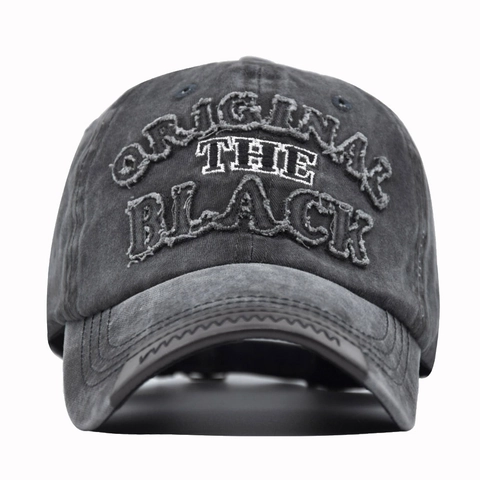 Berretto da Baseball in Cotone Lavato Vintage per Uomo Donna Ricamo Lettere 3D Invecchiato Original Regolabile Trucker Hat