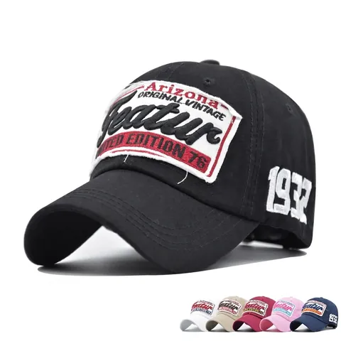 Cappello da Baseball Ricamato Vintage 1932 Arizona in Cotone Regolabile Retrò Patchwork Cappello da Sole Per Uomo Donna All'aperto