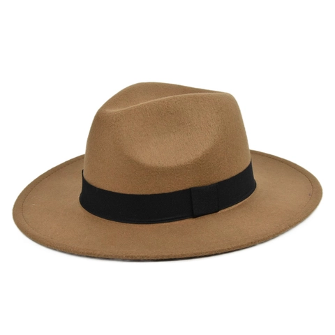 Klassischer Fedora Hut Mit Breiter Krempe Für Herren Damen Vintage Jazz Cap Mit Gürtelschnalle Stilvoller Filz Panama Hut Warm Winter Herbst Party Accessoire