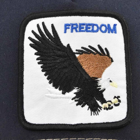 Vintage Freedom Eagle Embroidery Trucker Hat Washed Distressed Mesh Baseball Cap For Men Women Adjustable Sun Protection Breathable Outdoor Sport Snapback Hat