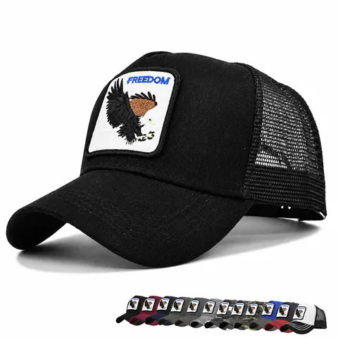 Vintage Freedom Καπέλο Trucker με Κέντημα Αετός Καπέλο Μπέιζμπολ με Πλέγμα Πλυμένο Distressed για Άνδρες Γυναίκες Προστασία από τον Ήλιο Αναπνεύσιμο Ρυθμιζόμενο Snapback