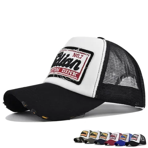 Vintage Verweerde Trucker Hat Mannen Vrouwen Mesh Baseballpet Indian Borduurwerk Patch Verstelbare Outdoor Zonnehoed Ademend