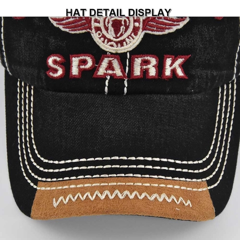 Vintage Gewassen Katoenen Honkbalpet Spitfire Park 1932 Borduurwerk Verweerd Verstelbare Snapback Pet Casual Sport Zonnekap
