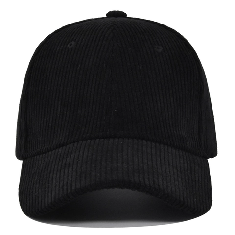 Berretto da Baseball in Velluto a Coste Vintage per Uomo Donna Regolabile Tinta Unita Tesa Curva Streetwear Retro Sport all'Aperto