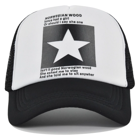 Cappello Trucker Vintage Stella Pentagramma Rete Traspirante Berretto Baseball Streetwear Hip Hop Cappello Sole Uomo Donna
