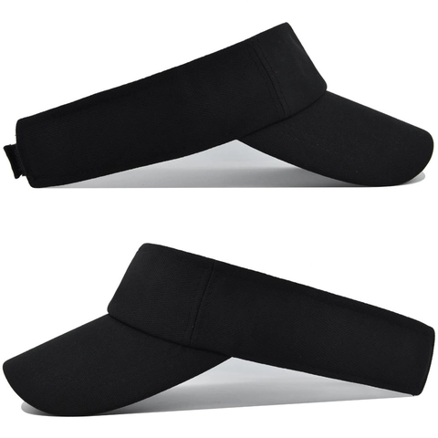 Solid Color Empty Top Sun Visor Hat Breathable Mesh Adjustable Baseball Cap For Running Tennis Golf Outdoor Sports Men Women