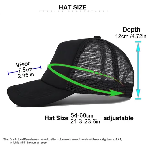 Cappello Trucker Unisex in Rete Traspirante Berretto da Baseball Tinta Unita Visiera Curva Parasole per Sport Quotidiano Regolabile