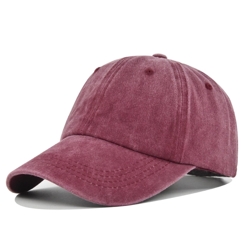 Gorra de Béisbol de Algodón Lavado Para Hombres Mujeres Color Sólido Distressed Vintage Dad Hat Gorra Ajustable con Visera Solar Accesorios para Deportes al Aire Libre