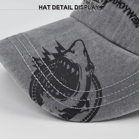 Cappellino da Baseball in Cotone Lavato Vintage con Ricamo 3D New York Patchwork Stampa Squalo Regolabile per Uomo Donna