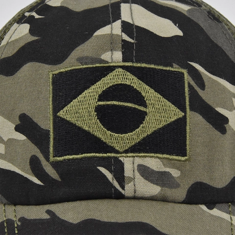 Casquette de Baseball Camouflage Brodée Drapeau du Brésil Trucker Hat pour Hommes Femmes Protection Solaire Réglable Casual Sport Cap