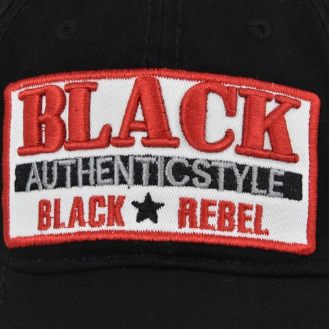 Baumwolle Baseballkappe Für Damen Herren Buchstaben Stickerei Aufnäher Authentic Style Rebel Verstellbar Mode Outdoor Sonnenhut