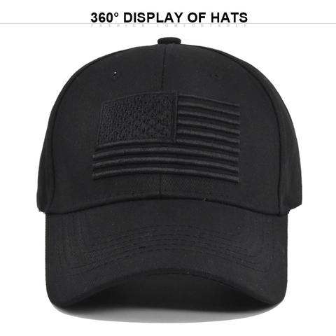 American Flag Embroidered Baseball Cap Cotton Tactical Sun Hat For Men Women Independence Day Outdoor Casual Adjustable Hat