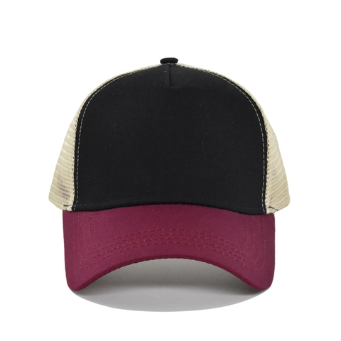 Adjustable Mesh Trucker Hat Breathable Five Panel Baseball Cap Patchwork Camouflage Sun Hat For Men Women Outdoor Daily