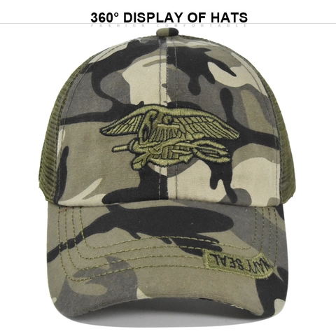 Tactische Gaas Baseballpet Ademend Camouflage Buiten Zonnehoed Voor Heren Dames Casual Militaire Stijl Verstelbare Truckerpet