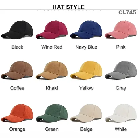 Solid Color Faux Lambswool Baseball Cap Minimalist Suede Texture Curved Brim Adjustable Sunshade Hat For Outdoor Sport Adults