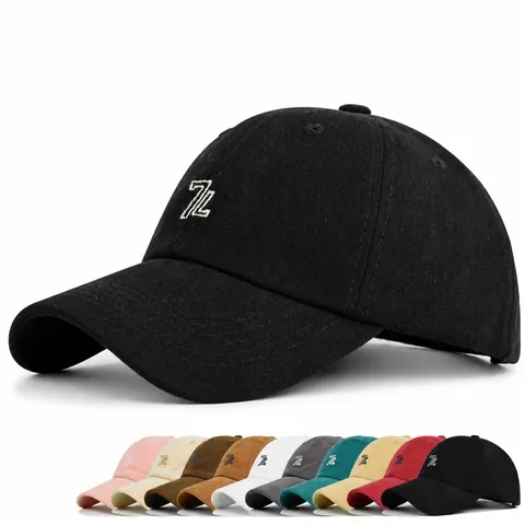 Gorra de Béisbol de Algodón Vintage Con Bordado de Letras Ajustable Ala Curva Protección Solar Casual Al Aire Libre Sombrero para Hombres Mujeres