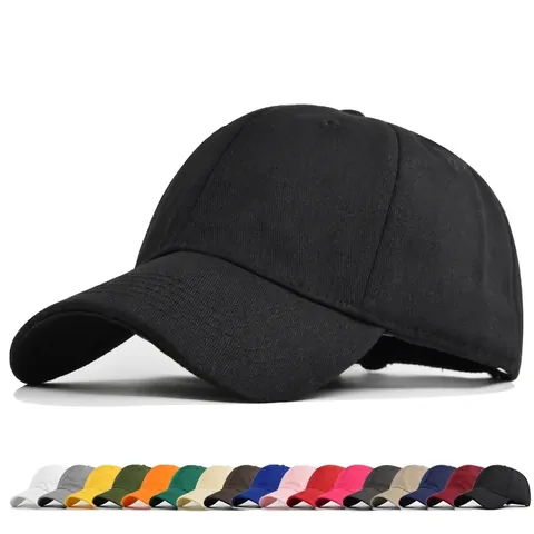 Unisex Casual Βαμβακερό Μονόχρωμο Καπέλο Μπέιζμπολ Ρυθμιζόμενο Καμπύλο Γείσο Προστασία από τον Ήλιο Αθλητικό Καπέλο