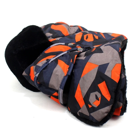 Colbacco Invernale Unisex Camouflage Geometrico Antivento Protezione Orecchie Fodera in Pelliccia Sintetica Con Maschera