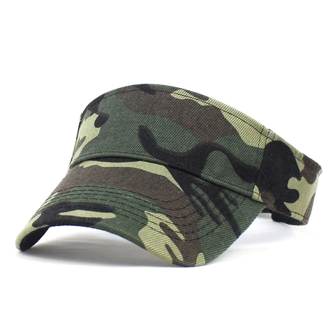 Heren Outdoor Camouflage Zonneklep Verstelbaar Ademend Polyester Sportief Golf Vissen Hardlopen Zonbescherming Pet