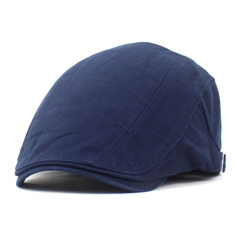 Coppola Vintage in Puro Cotone per Uomo Donna Cappello Newsboy a Spina di Pesce Lavato Regolabile Protezione Solare Retro Basco