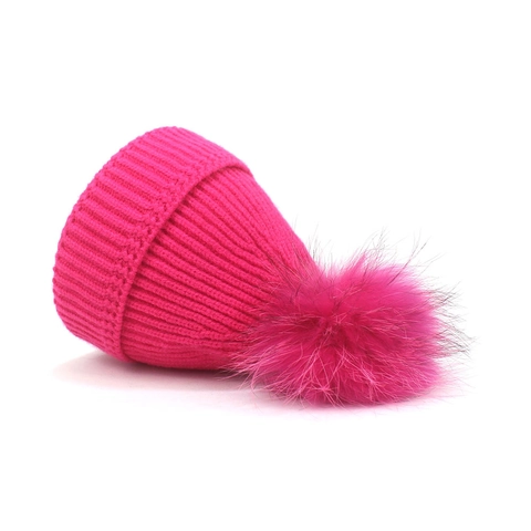Women's Winter Sweet Cute Ribbed Knit Beanie Hat With Large Detachable Pom-pom Warm Acrylic Outdoor Solid Color Knitted Cap