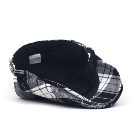 Classica Coppola in Stile Britannico a Quadri per Uomo Donna Vintage Ivy Cap Newsboy Hat Con Fibbia in Metallo Regolabile