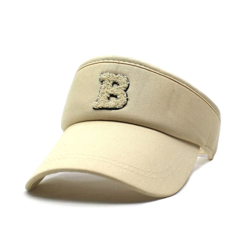 Dames Heren Zomer Zonneklep Hoed Letter B Chenille Borduurwerk Verstelbaar Sportief Ademend Katoen Polyester Open Bovenkant