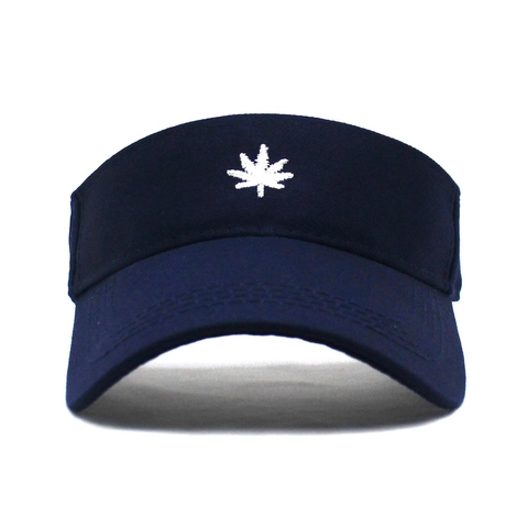 Visiera Parasole in Cotone per Donna Uomo Traspirante Berretto da Baseball Senza Top Con Ricamo a Foglia Regolabile Sport