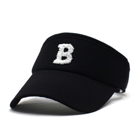 Dames Heren Zomer Zonneklep Hoed Letter B Chenille Borduurwerk Verstelbaar Sportief Ademend Katoen Polyester Open Bovenkant