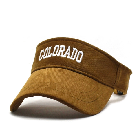 Katoenen Zonneklep Colorado Letter Borduurwerk Toploos Sport Baseballpet Voor Dames Heren Ademend Zonbescherming Outdoor Strandklep