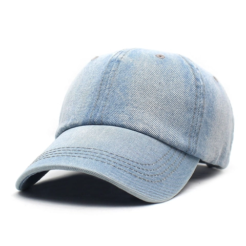 Cappellino da Baseball in Denim Lavato per Uomo Donna Regolabile in Cotone Invecchiato Cappello da Sole Outdoor Casual Vintage