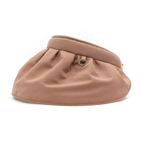 Women's Empty Top Sun Hat Wide Brim Foldable Breathable Polyester Cotton Summer Beach Travel Outdoor Visor Hat
