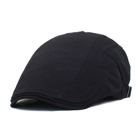 Coppola Classica in Cotone Uomo Berretto Newsboy Regolabile Stile Britannico Cappello da Guida Traspirante per Esterno Parasole