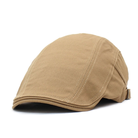 Coppola Classica in Cotone Uomo Berretto Newsboy Regolabile Stile Britannico Cappello da Guida Traspirante per Esterno Parasole