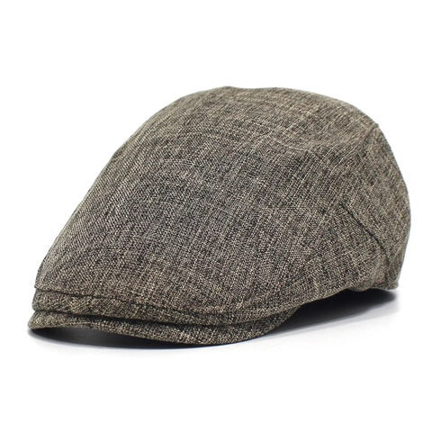 Coppola Vintage da Uomo con Trama in Lino Traspirante Regolabile Cappello Newsboy Classico Gatsby Ivy Cap Casual Parasole da Esterno