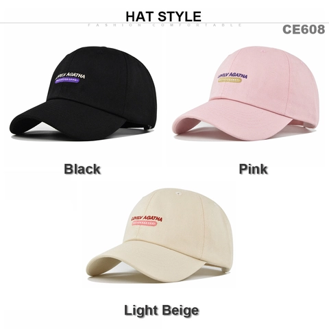 Unisex Cotton Baseball Cap With Alphabet Embroidery Breathable Adjustable Sunshade Casual Sporty Peaked Hat For Men Women