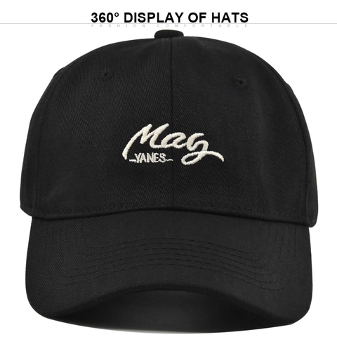 Casquette de Baseball en Coton avec Broderie Alphabet Bord Incurvé Réglable Protection Solaire Chapeau Sport Vintage Décontracté Homme Femme