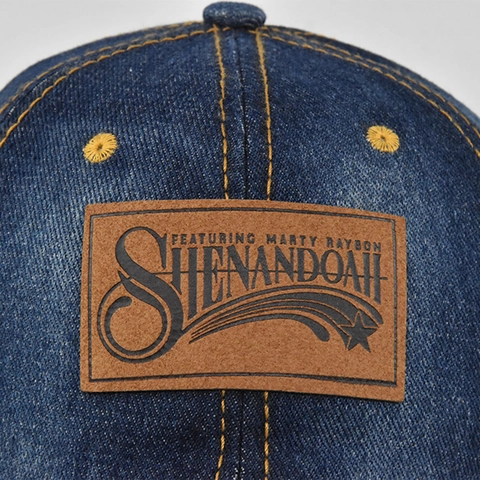 Washed Distressed Denim Baseball Cap Retro Adjustable Peaked Hat With Leather Patch For Men Women Vintage Sun Hat